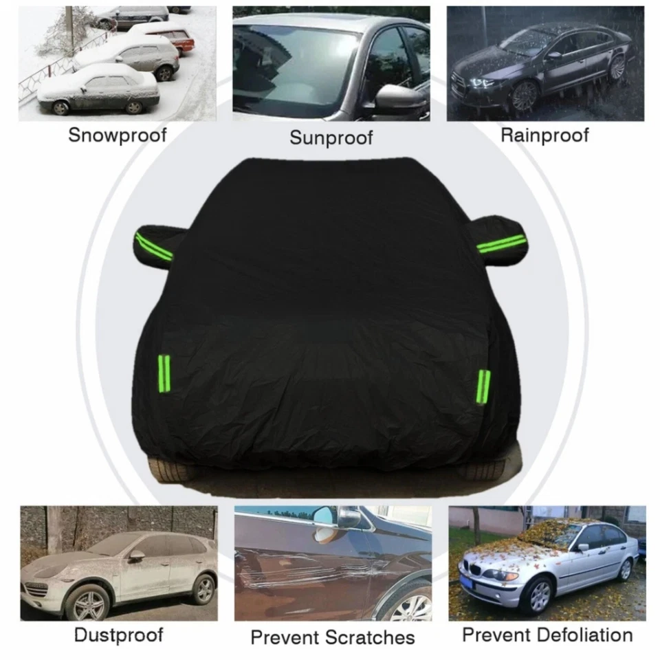 For Lincoln MKT Full Car Cover Outdoor Dust Sun Snow All Weather Protection - Image 4 of 4