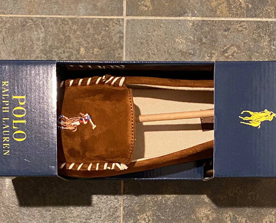 Polo Ralph Lauren Dezi V Moccasin Slipper Pony Logo