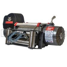 Warrior Samurai Electric Winch 12000lb 24v Next-Gen V2 Steel Cable Wired Remote 