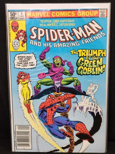 SPIDER-MAN & His Amazing Friends #1 MARVEL 1981 Green Goblin TV series  NM- 9.2