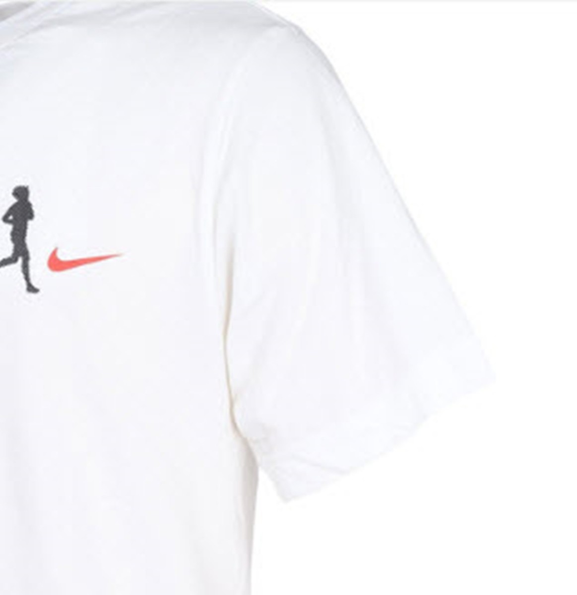Nike Men Dri-Fit Running Shirts White Athletic Jersey Tee Top