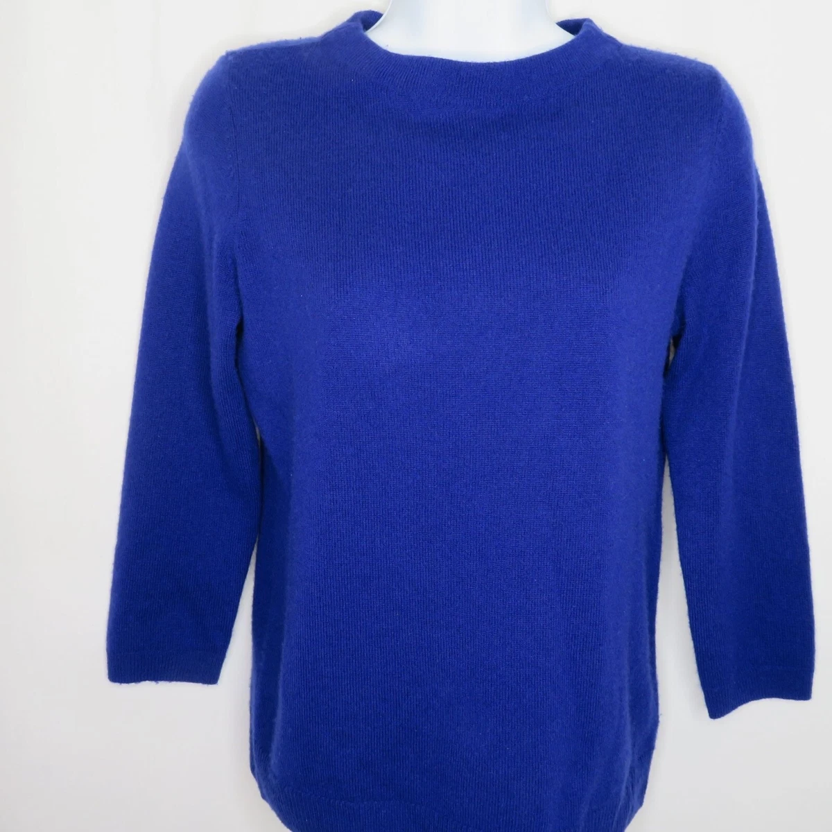 Cobalt blue cashmere sweater sale