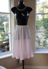 Vintage 1980s Warner Pink Super Silky Nylon Half Slip, Petticoat, UK 8-10 511 