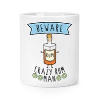 Beware VerrüCkte Rum Mann Makeup Pinsel Bleistift Topf - Lustiger Witz Drunk