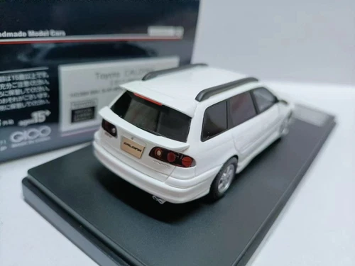Hi story 1:43 Toyota CALDINA station Wagon Model Toyota Caldina GT-T White - Picture 3 of 6