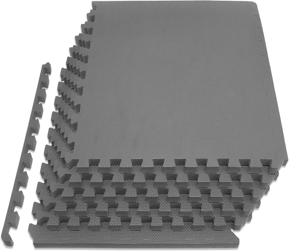Extra Thick Puzzle Exercise Mat 1", EVA Foam Interlocking Floor Tiles Home Gym - Image 3 of 4