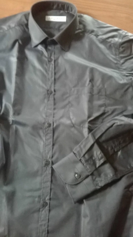 CALIBAN camicia uomo collo italiano SLIM tessuto lucido TG 40 - Immagine 3 di 3