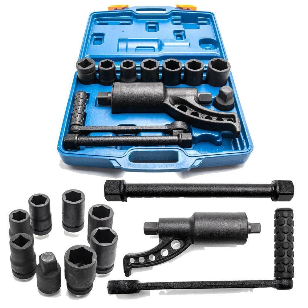 Heavy Duty Torque Multiplier Set Wrench Lug Nut Lugnut Remover w/ 8 Sockets New Review