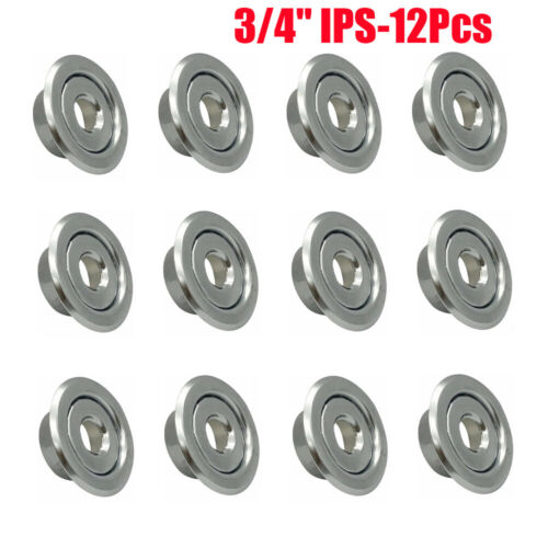 6/12 Pcs- 1/2" 3/4"IPS Fire Sprinkler Head Escutcheon Plate Cover Ring Chrome - Picture 12 of 12