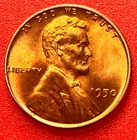 1950-P Lincoln Wheat Cent Penny GEM RED BU From an Original Bank Roll