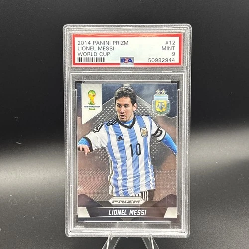 2014 Panini Prizm #12 Lionel Messi World Cup PSA 9