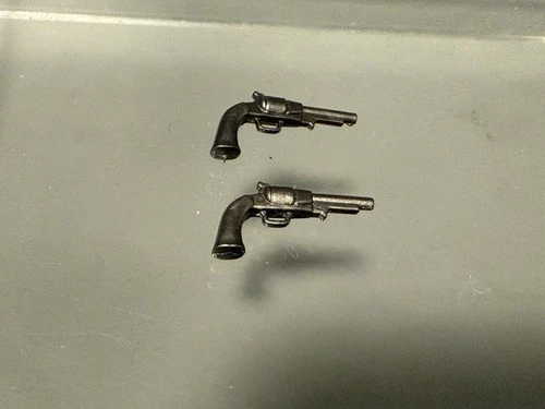 Vintage Playmobil Pistol Revolver Guns • Western & Bandits • Two Authentic Piece