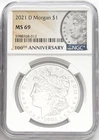 2021 D SILVER MORGAN DOLLAR DENVER MINT MARK 100TH ANNIVERSARY NGC MS69