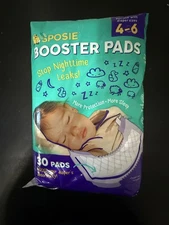 Sposie Diaper Booster Pads Hypoallergenic Size 4-6, 30 Count - Hypoallergenic
