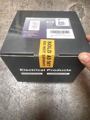 ELECTECK 6 Pack GFCI Outlets 20 Amp, Non-Tamper Resistan