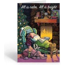 Stonehouse Collection - Christmas Cards, Silent Night Greeting Card, Seasons -