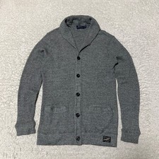 Polo Ralph Lauren Sweater Men Small Gray Waff...
