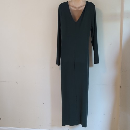 Neu mit Etikett Marine Lagenlook Lexi geripptes Maxikleid mit V-Ausschnitt XL - Bild 8 von 16