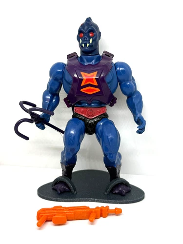 MOTU, Webstor, Masters of the Universe, vintage, figure, gun, He-Man, complete