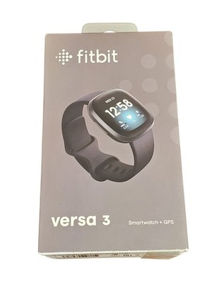 Fitbit Versa 3 Smartwatch GPS Health Fitness Activity Tracker Black BRAND NEW