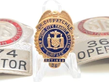 NEW YORK CITY TRANSIT AUTHORITY SENIOR DISPATCHER SURFACE #36 WALLET PLUS 2 GF