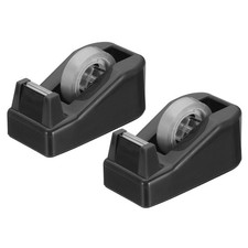 2pcs Tape Dispenser Desk, Small Tape Dispenser Cute Desktop, Black