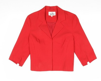 Vestry Damen rotes Sakko Blazer Größe 14 geknöpft