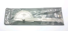 General Hardware No. 18 Protactor 0-180­° Bidirectional Stainless with Case