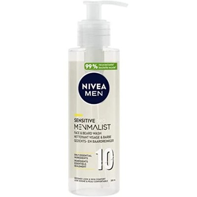 Nivea Men Menmalist Gesichts Bart Reinigungsgel 200ml 2in1 Pflege Reinigung