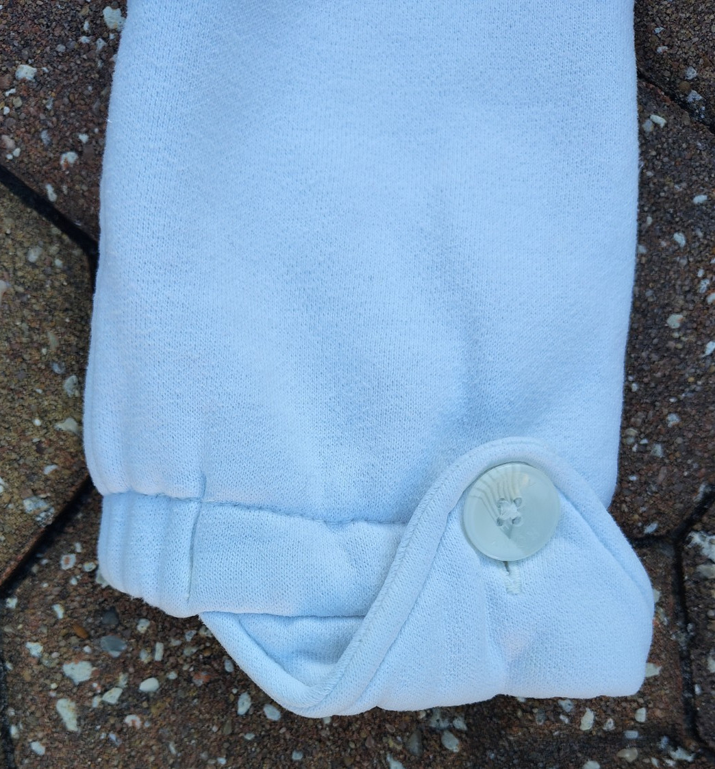 Vintage Roxy White Button Up Double-Breasted Pea … - image 12