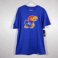 Kansas Jayhawks Russell Athletic Men's Short Sleeve Shirt Size Large