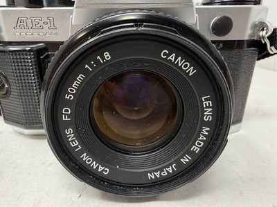 Canon AE-1 program Canon FD 50mm f/1.8 W/ Film | eBay