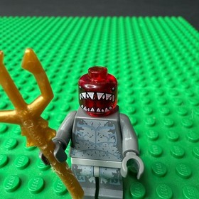 LEGO Atlantis Minifigure - Hammerhead Shark Warrior 7984 7977 w/ Trident