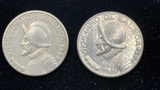 1970 and 1974 Panama 1/10 Balboa Lot of 2 Coins