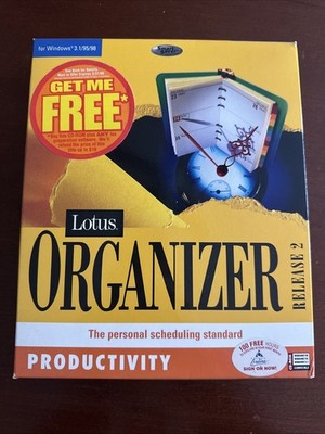 Lotus Organizer Release 2 Software Personal Scheduling 1998 Open box CD-ROM