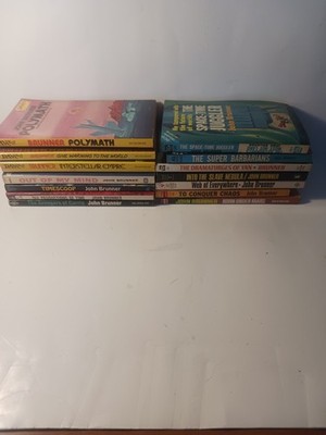John Brunner lot of 14 different vintage Science Fiction paperbacks 1st Prints