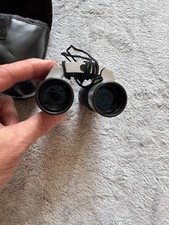 Vintage Multitech Survivor 8x22 Compact Binoculars w/ Case  Retro Folding Pocket
