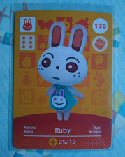 Ruby Animal Crossing Amiibo Card 170 Serie...