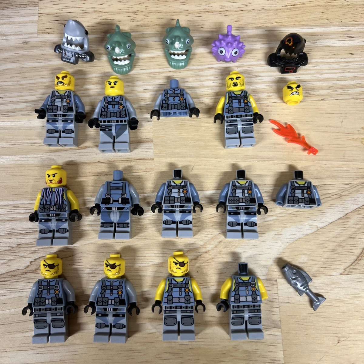 鲨鱼军队章鱼NINJAGO迷你人偶乐高(R)迷你公仔| eBay
