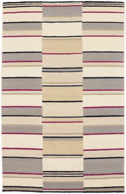 #ad 5x8 Hand Tufted Rug Multicolored Stripes Design Contemporary Modern Carpet $240.00
