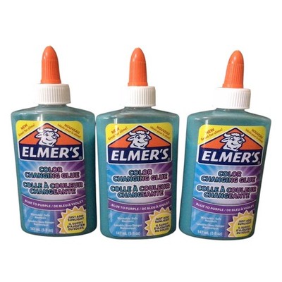 Elmer's Color Changing Glue 3 Pack Blue To Purple 5 FL. OZ.
