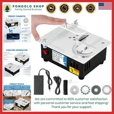 Miniature Table Saw with Multiple Blades - Precision Tool for Hobby Projects