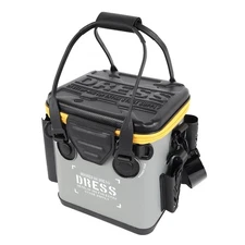 DRESS Micro Fishing Bucket Gray/White with Mesh Shupocket Approx. 12L EVA 519