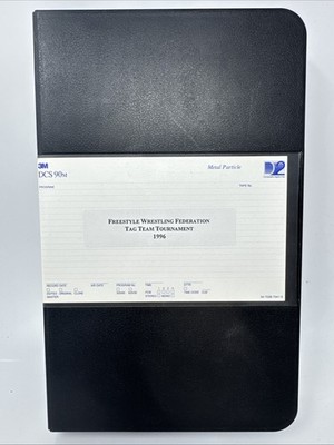3M Digital Video Cassette DCS 90 Metal Tape Anti Stat Freestyle Wrestling 1996