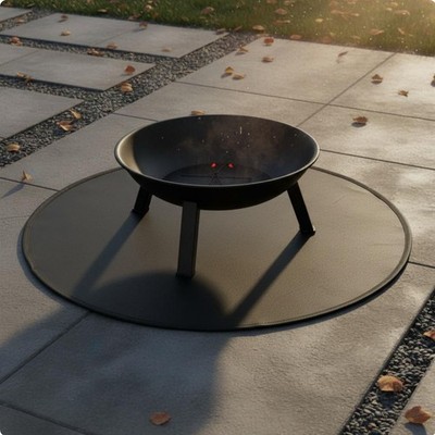 Feuerfeste Grillmatte Wasserdicht Feuer Kaminmatte Ölfest für Grill