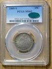 New Listing1888-S Liberty Seated Quarter *PCGS MS 62 CAC*