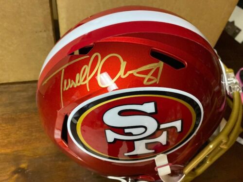Terrell Owens Signed San Francisco 49ers Flash  Full Size Helmet - COA - Picture 1 of 6