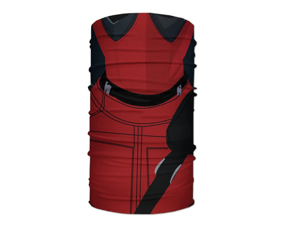 Washable Fabric Face Cover Neck Gaiter Deadpool, Marvel Superhero Comic Design - Image 2 of 4