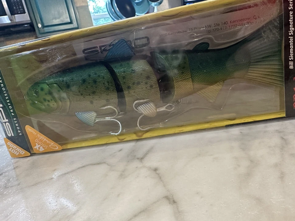 Spro BBZ-1 Bill Siemantel Signature 8" Swimbait Fast Sink Dorado Ocean Bait NUEVO Foto 3 de 4