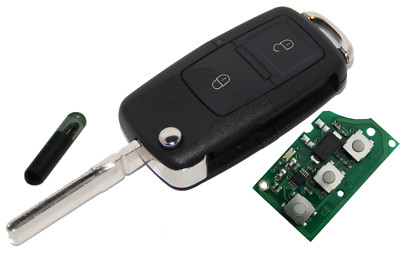 1J0 959 753 AG 434Mhz Klappschlüssel Funkfernbedienun für VW SEAT SKODA 5FA A19